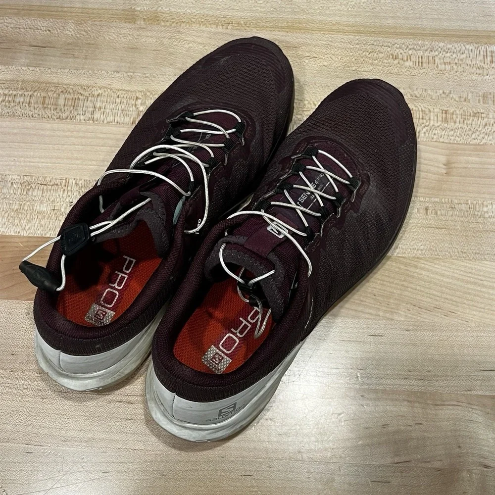 Salomon Sense 4 Pro Shoes Women's Size 7 Purple Plum Trail Running